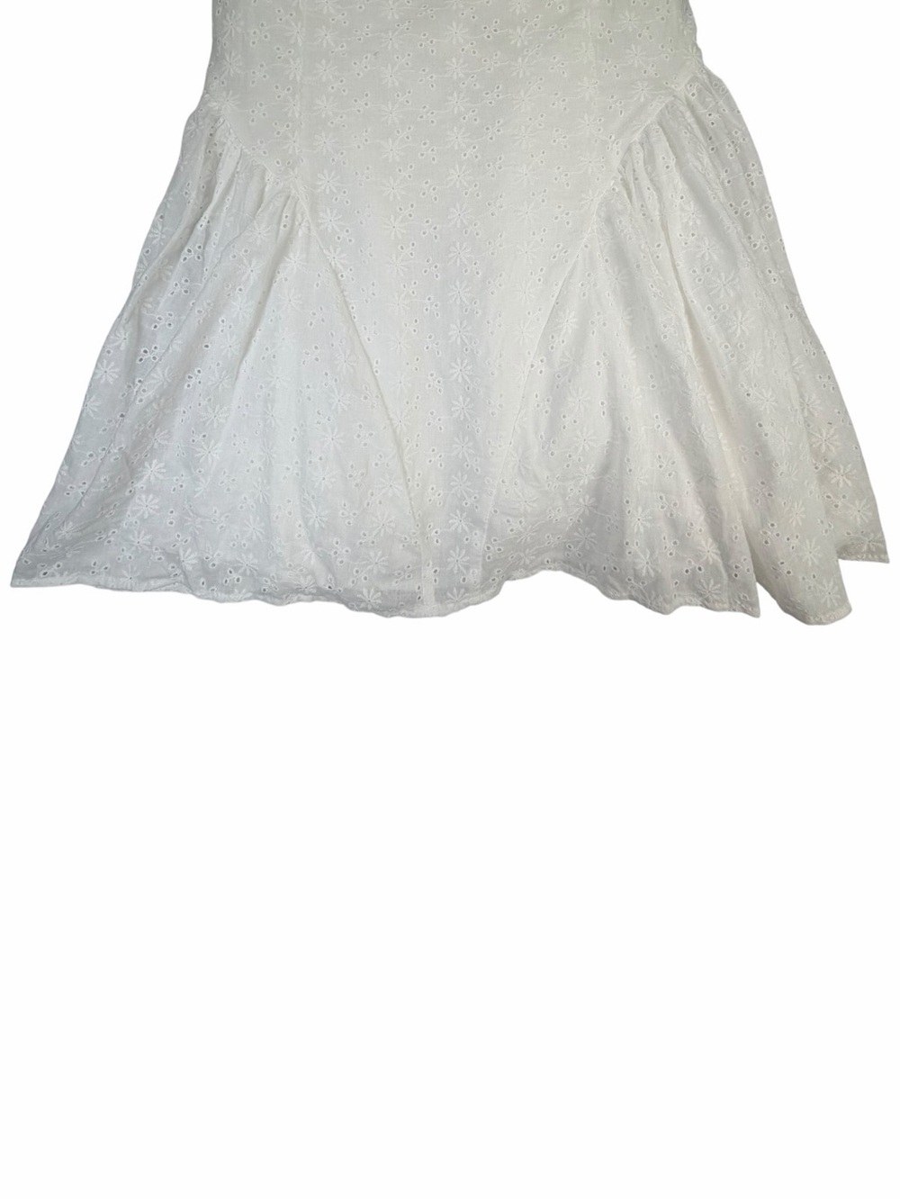 NWT Peppermayo Exclusive Women’s Floral Eyelet Alyssa Mini White Dress Size 6 - Picture 3 of 10